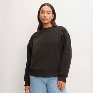 NWT Everlane Sherpa Crewneck Sweatshirt